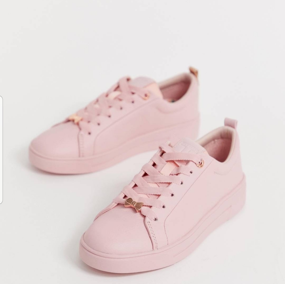 Ted Baker pink drench leather Sneakers